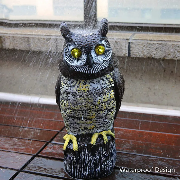Wholesale Owl Decoys To Scare Birds Away,Solar Powered Owl,Glowing Eyes