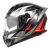 Glossy Black/ white red