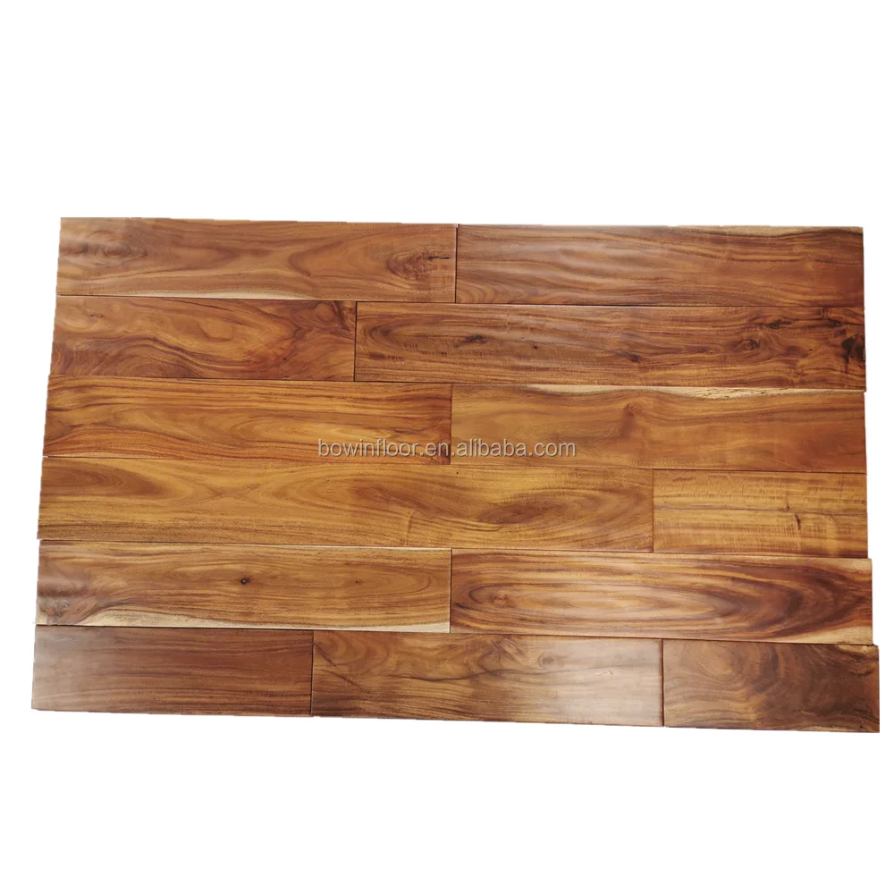Acacia Walnut Parquet Wood Hardwood Flooring - Hand Scraped