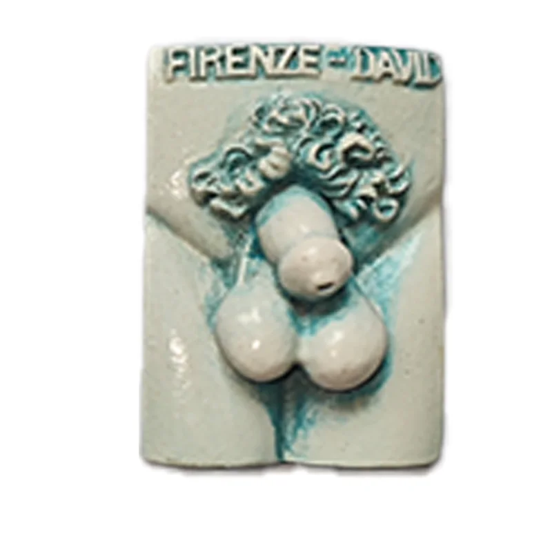 Modern Firenze Resin Refrigerator Sticker Country Design Style PVC Paper Material Custom Logo Wholesale Refrigerator Souvenir