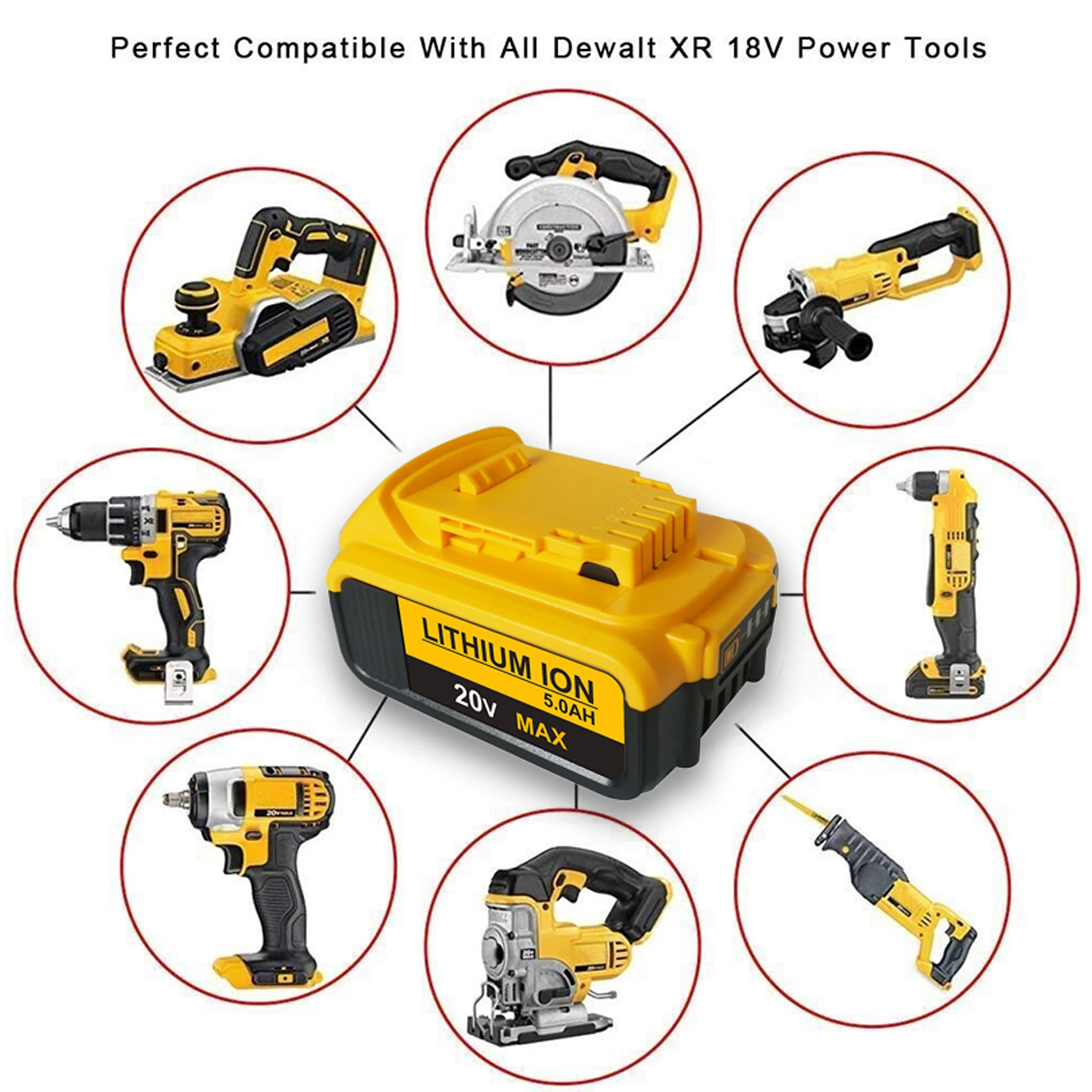 Купить Аккумулятор Dewalt 18 Вольт 5