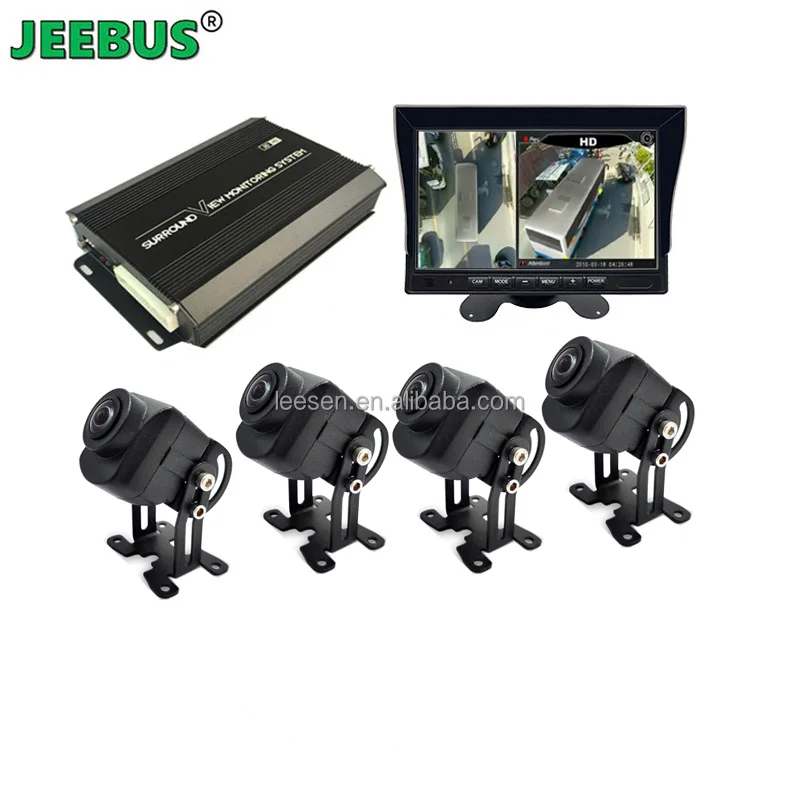 New Design 3D Around View Camera Parking System Vehicle Truck Bus Van HD 7inch 360 Degree Panorama Bird View Camera  System