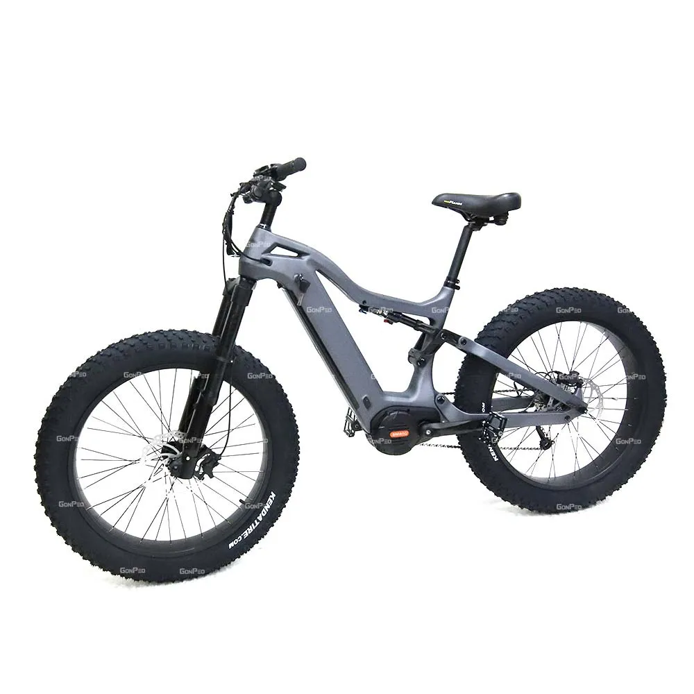 Gonped THUNDER 9 Speed Long Range Electric Road Bike Bafang 1000w Middrive 48v  Electric Bicycle Carbon Fiber E Mountainbike