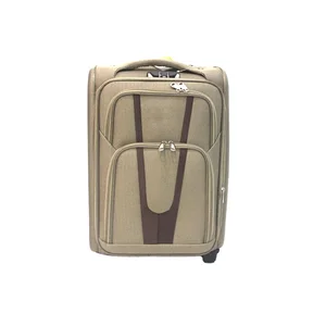 Wholesale Large Capacity Fabric Lining Ultra Lightweight 4 Wheels Trolley Luggage Bags Suitcase