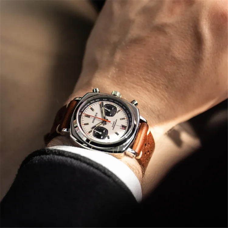 First look at the Geckota Chronotimer Brown Fumé Dial - YouTube