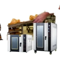 LEMON MECH Five-layer Electric Hot air Oven Steam with Base Bakery Convection Oven Commercial
