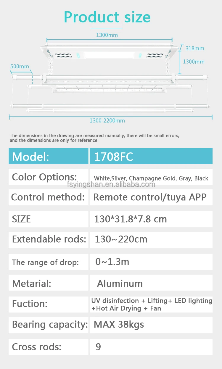 Smart Electric Ceiling Clothes Drying Rack - Modern & Efficient