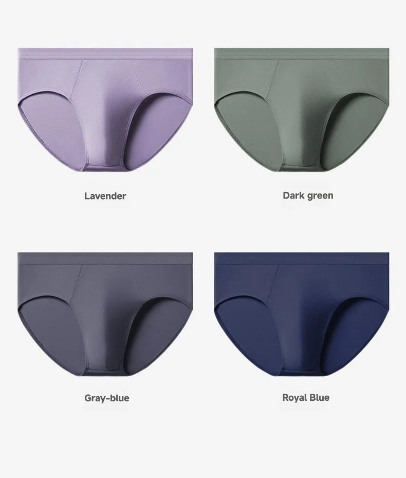 New Arrival Men's Underwear Breathable  Antibacterial Cotton Men's Boxer Briefs Cotton Men's Underpants Custom OEM Supplier
