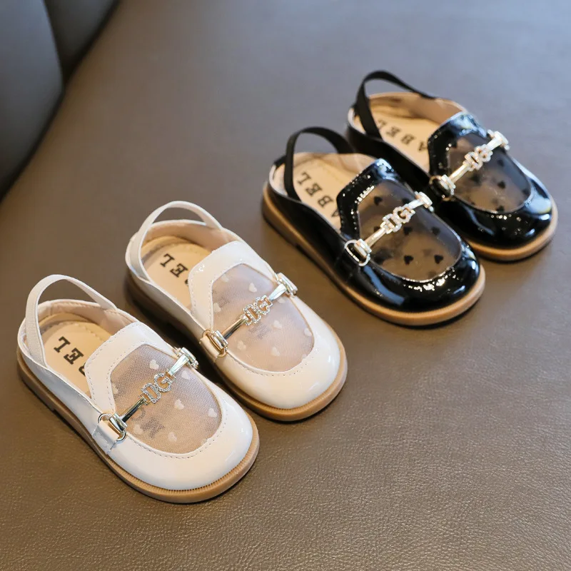 Однотонные туфли в британском стиле для девочек, кожаные туфли на мягкой подошве для весны и лета, Детские классические туфли принцессы, 2021