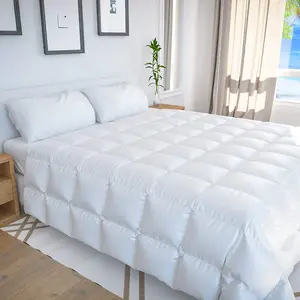 100% Organic Natural Bamboo Cooling Comforter Lightweight Down Alternative Summer Cool Comforter