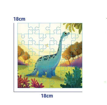 Exercise the baby's cogitive ability and improve the baby's intelligence 36 pieces dinosaur jigsaw puzzle