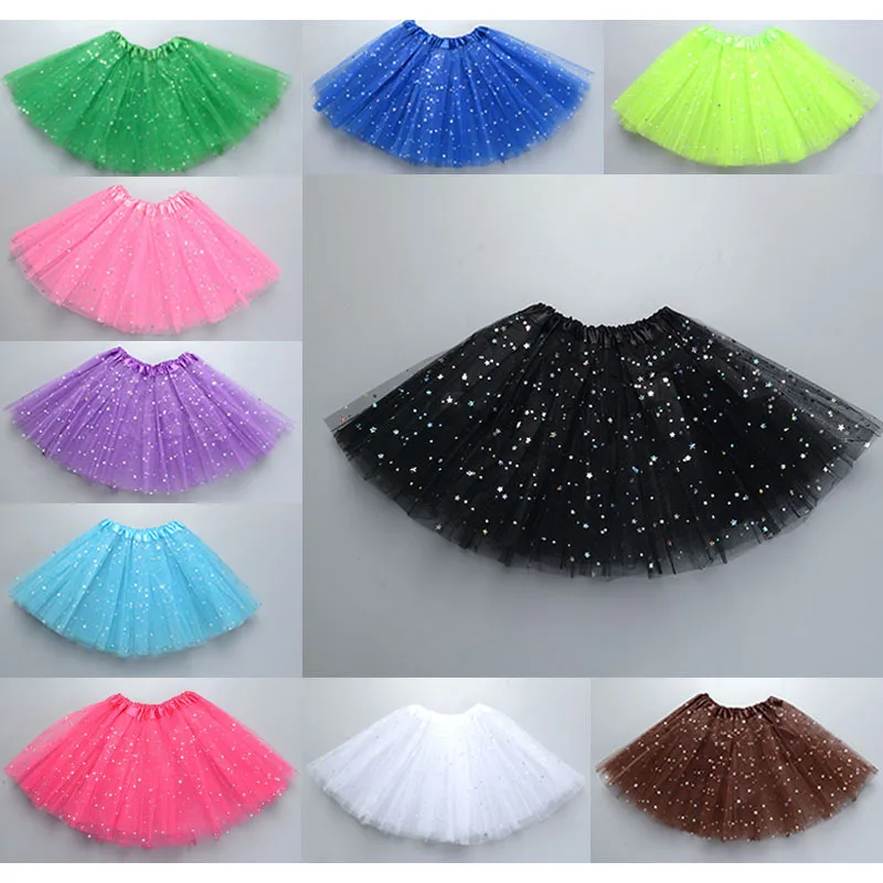 Jupe Tutu Paillettes étoiles – Taille Unique, Pour Danse, Soirée 80's Ou Déguisement - 5