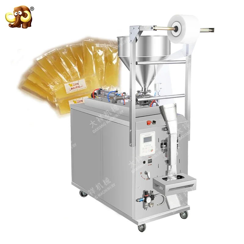 Automatic Multi Liquid Sauce Honey Juice Ketchup Ice Cream Jelly Measuring Packaging Machine Cheap