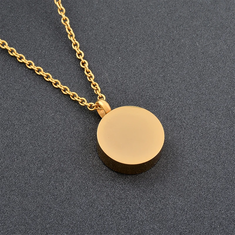 Urn Necklace for Ashes Round Big Tree Pattern Cremation Jewelry Keepsake Pendant Eternity Memorial Gift for Women and Men