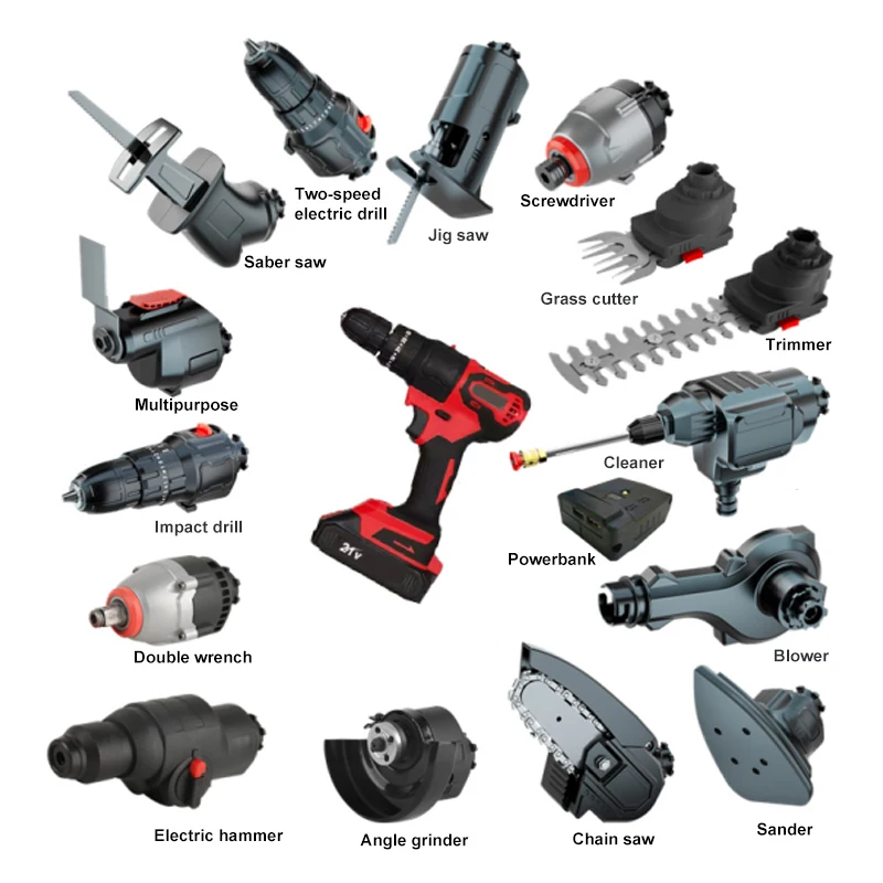 Customized Multi Function Cordless Brushless Drill Combo Lithium Battery Tools N In 1 Portable