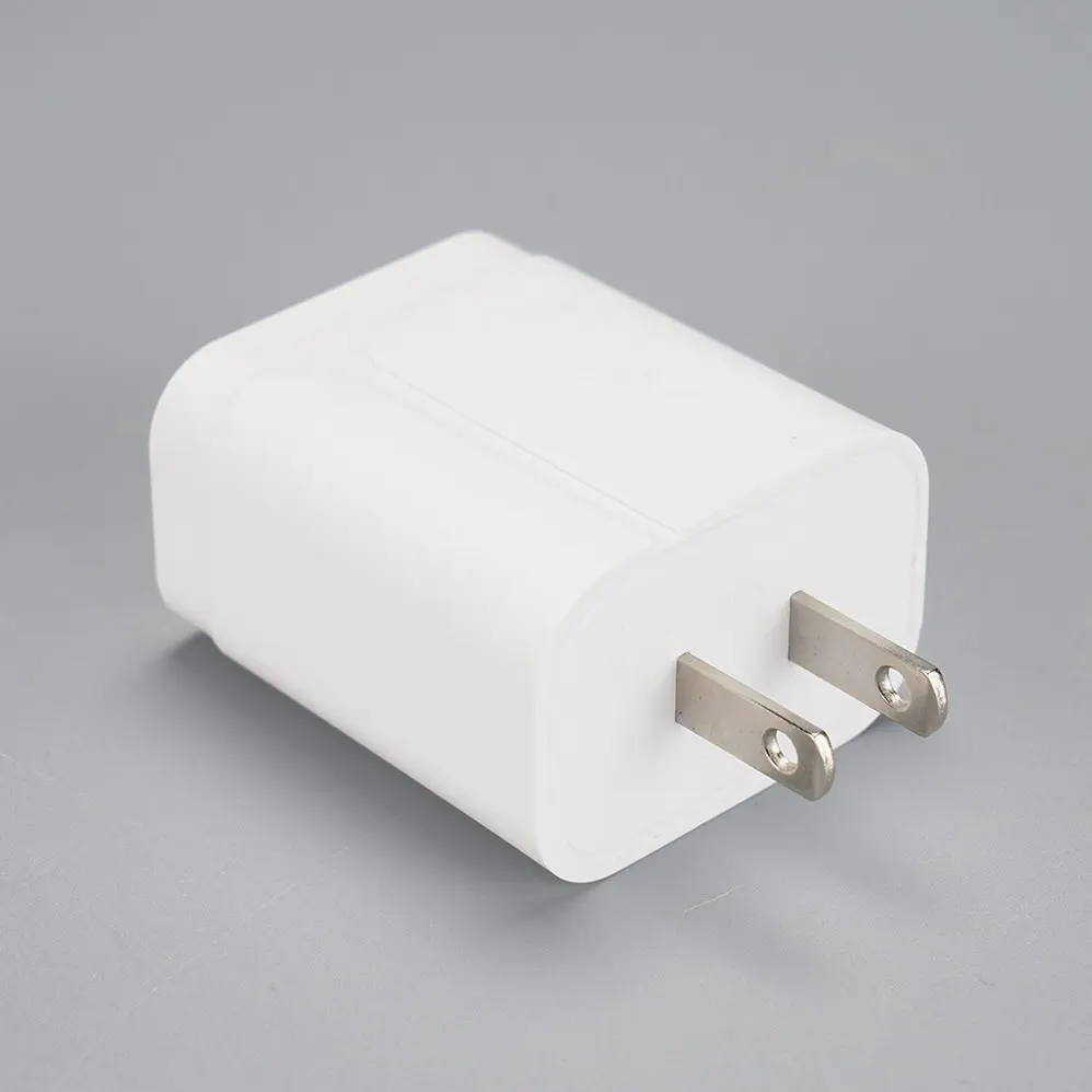 US/America Plug 1 USB-A White Square Car charger DC12V-24V Travel/Wall charger 110V-230V 1011