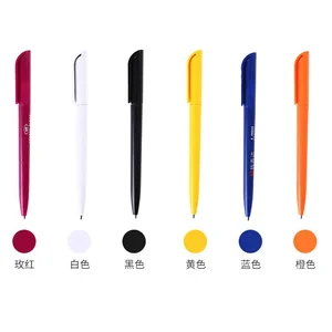 Personalized Logo Twist Cheap White Plastic Advertising Promotional Ball Pen