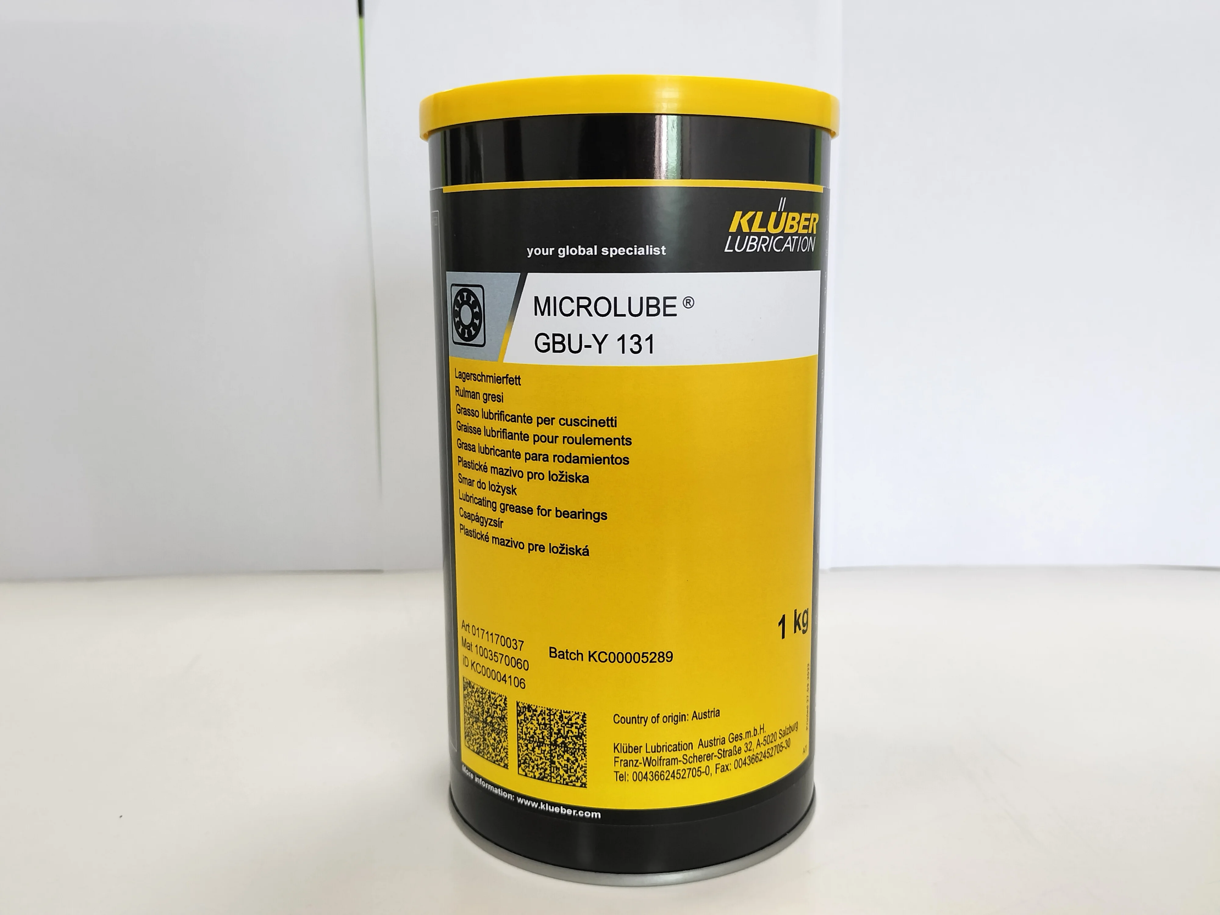 Kluber Microlube Gbuy 131 1kg Grease/lubricants/oils Buy Central