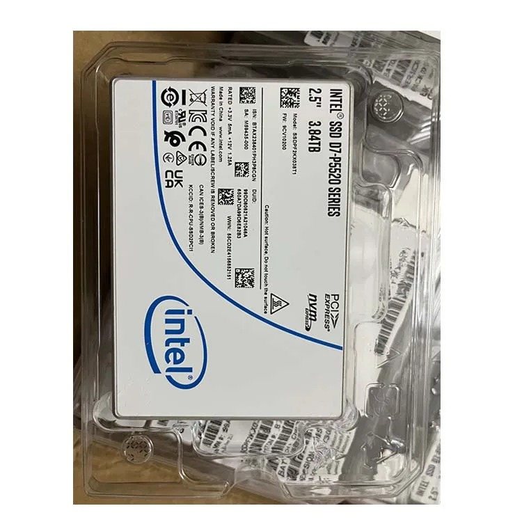 Intel P5520 SSD - 1.92T Pcie 4.0 X4 Nvme U.2 Solid State Drive