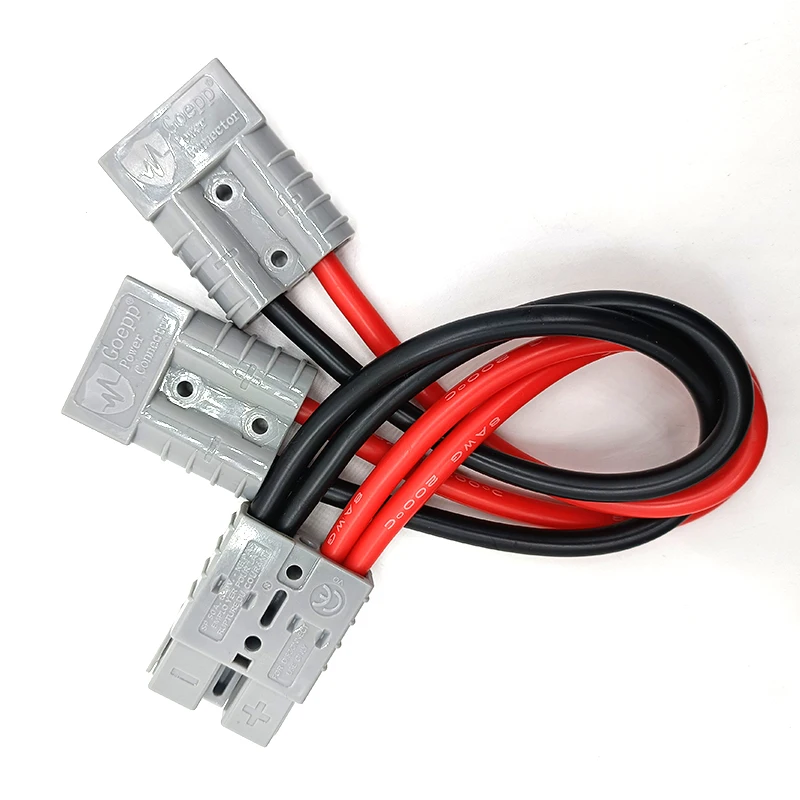 Y Type Connector Extension Cable 50A Battery Connector 2 to 1 Extension Cable For Battery Charger