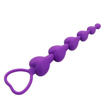 Long bead shaped pulling beads for stimulating anal massage Strong Comfort Experience