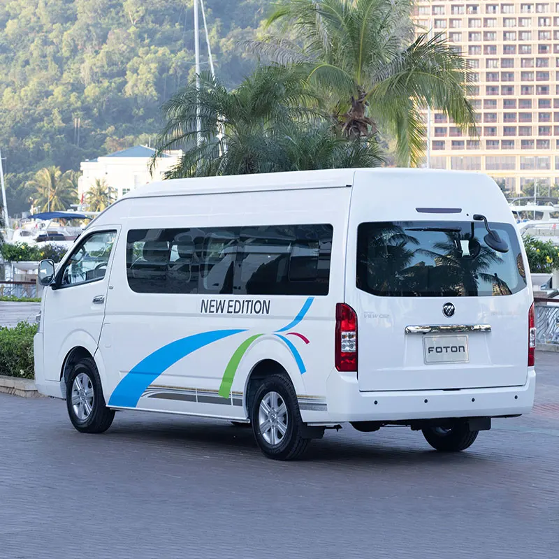Foton Van View CS2 Mini Bus 13-Seater 4x2 Manual Gearbox Light Interior Gas/Petrol Fuel Fabric Seats Left Steering R15 Tire New