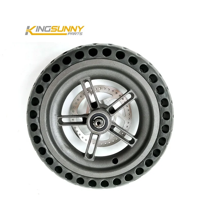 Xiaomi Mijia M365 Replacement Rear Wheel - 8.5 Inch Inflatable Tire With Disc Brake Rim - View #4