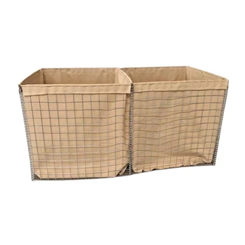 Customizable Gabion Box Defense Barrier Explosion-proof Cage with High-density Steel Wire Mesh Gabion Cage