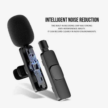 Wireless Mini Lavalier Microphone For Smart Phones