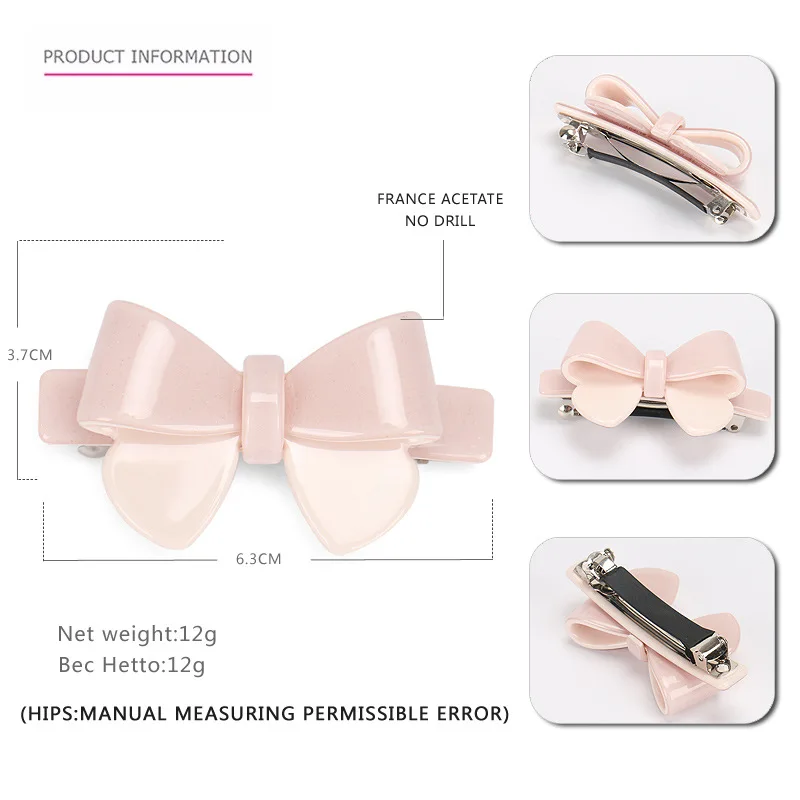 Медовая заколка для волос 6,3 см, 7 цветов, заколка для волос, заколка для волос из ацетата целлюлозы, заколка для волос для женщин