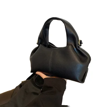 High-End Women's PU Leather Crossbody Handbag Durable Soft Straps Large Capacity Single Shoulder Fashionable Design Autumn Chain