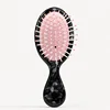 Marble Balck Acetate Hair Brush S