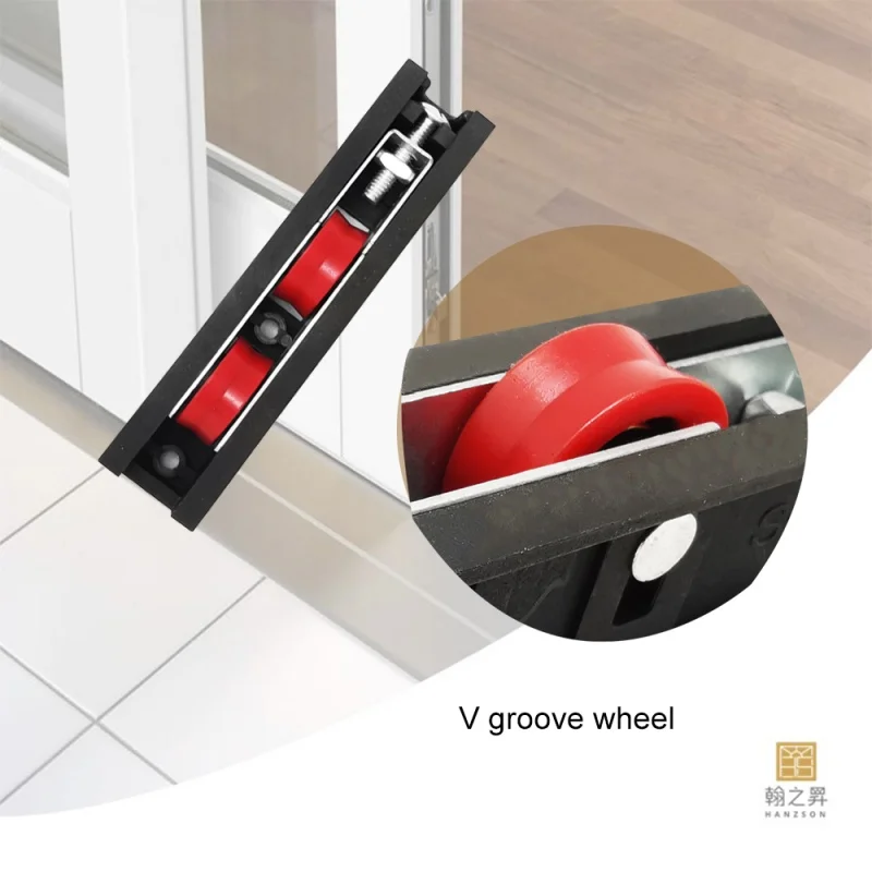 Modern Aluminum Sliding Window Roller with Plastic Housing and Nylon Material in 1 mm 2 mm 3 mm Thickness