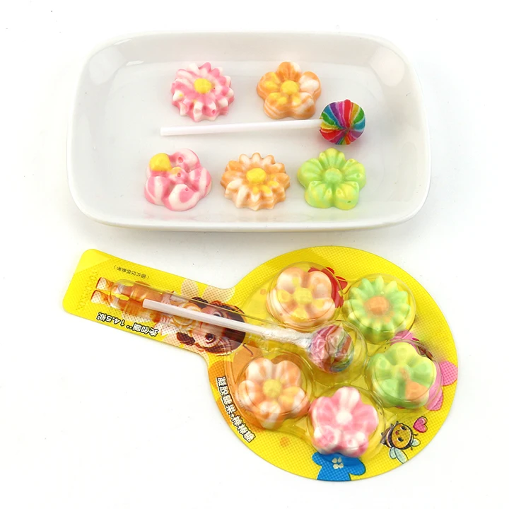 flower gummy lollipop