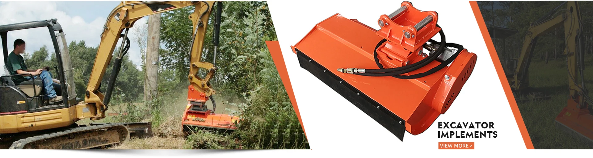 New Model Mini Excavator Attachment Flail Mower