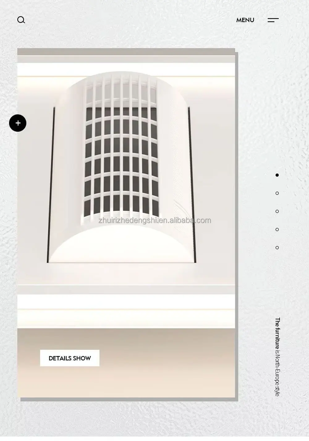 现代工业设计风格的发光二极管吊扇灯豪华压花智能遥控器家居酒店房间装饰输入220V