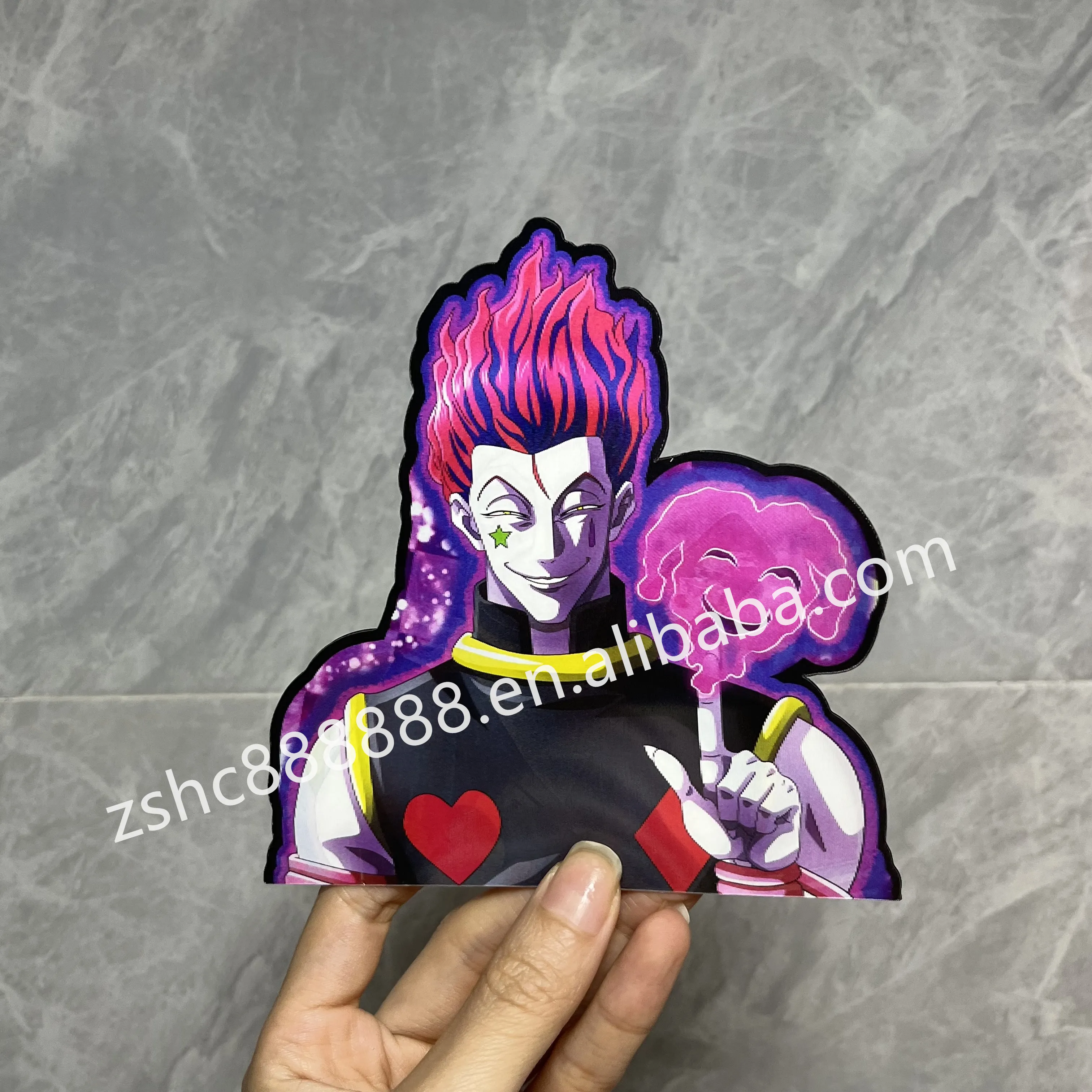 Hunter X Hunter Hisoka Anime Motion Sticker Peeker Sticker Waterproof Decals For Cars Laptop