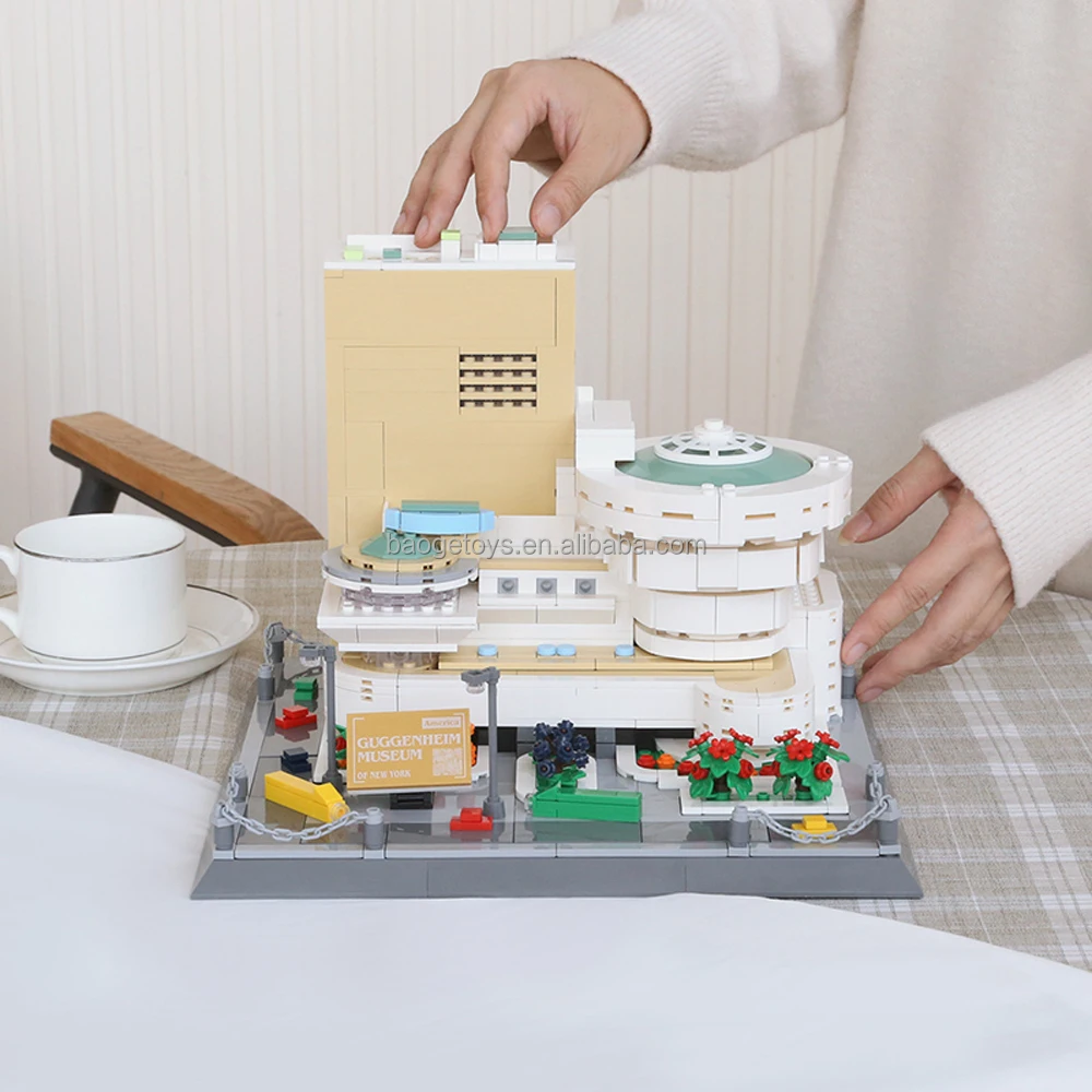 Construction Games Master of Architecture Building Blocks Toy 3d Architectural Model Architecture Guggenheim Museum Sets Toys