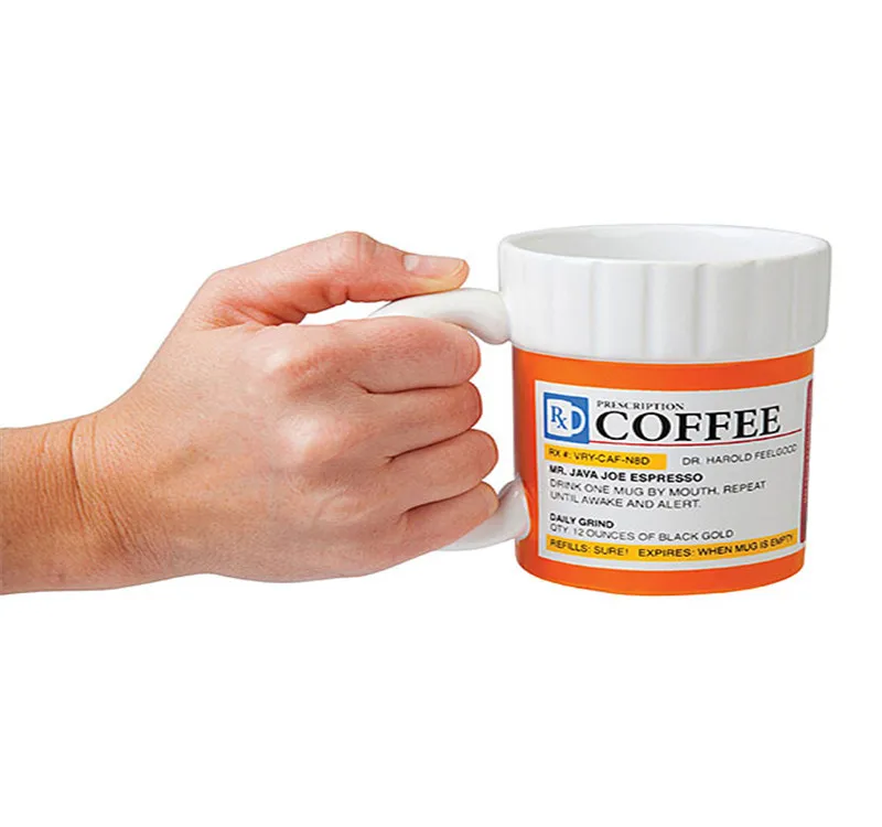 Prescription Coffee Mug Pill Bottle Coffee Cup Pharmacy Rx