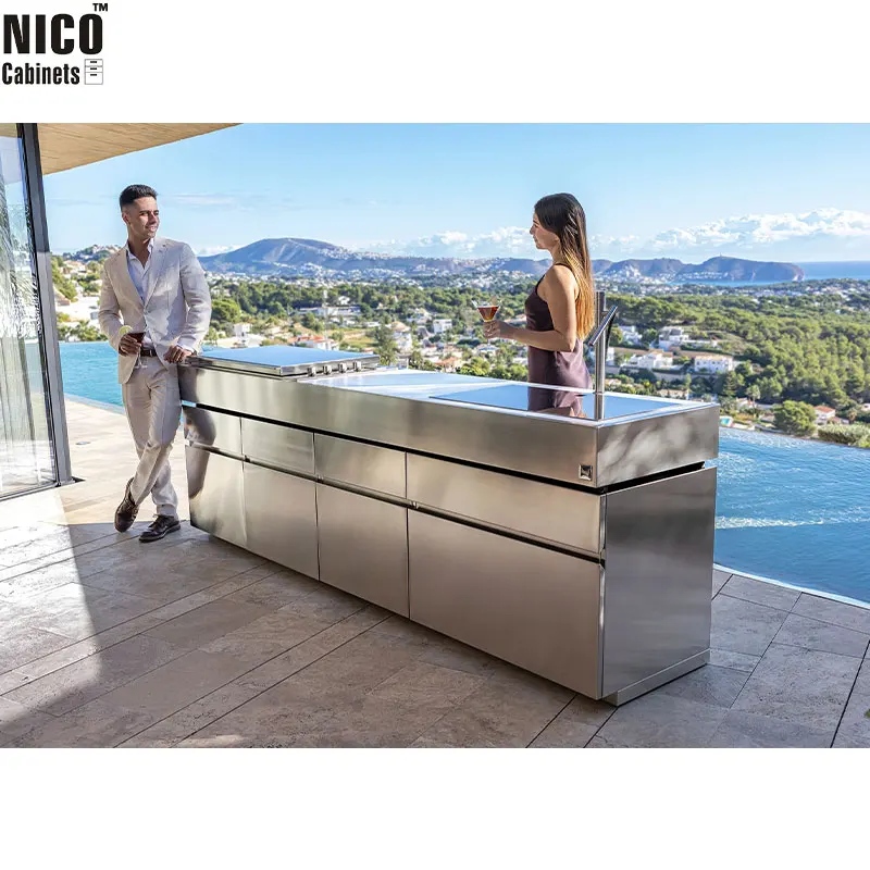 NICOCABINET Outdoor Kitchen Durable 316 Stainless Steel