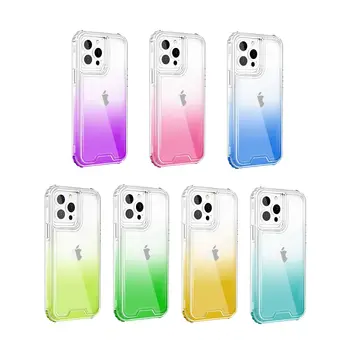 Suitable for iphone 15 pro mobile phone shell Apple 15 new two color gradient two in one tpu XS protective cover