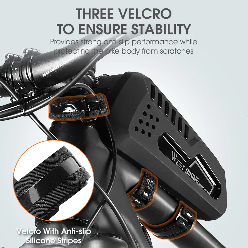 Borsa Da Telaio West Biking Impermeabile A Guscio Rigido Per Bici - Media 2L
