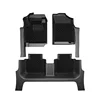 5D à une seule couche + tapis milanais noir de grille
