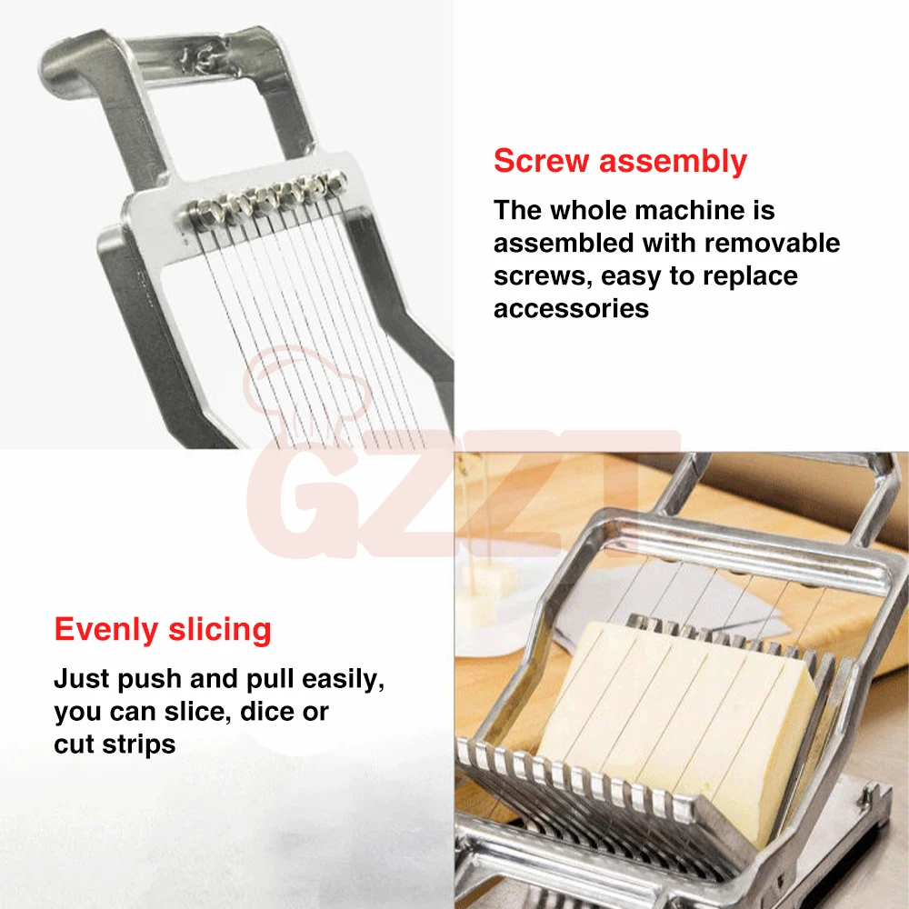 Block Cutter Cheese Bread Slicer Machine Cheese Block Wire Cutter Manual Cheese Cube Cutter Machine Slicer Wire
