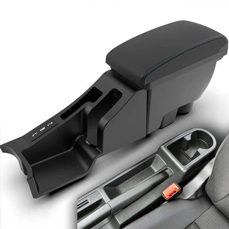 High Capacity Automobile Center Console Box Armrest Cushion Custom Car Armrest