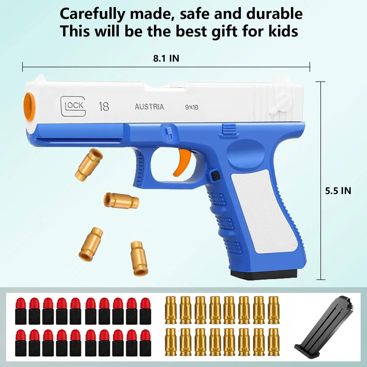 Лидер продаж на Amazon игрушечный пистолет G18 с мягкими пулями ракушкой для выброса игрушки бластер из пенопласта