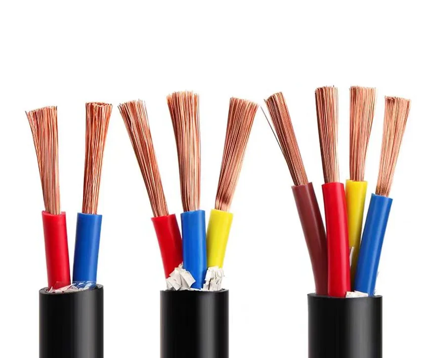 H05vv-f/RVV cobre fio encalhado PVC isolamento Bainha PVC Cabo flexível isolado