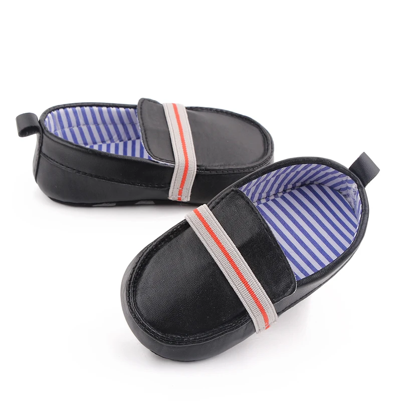 Spring Autumn Soft PU Leather Baby Toddler Boy Shoes supplier