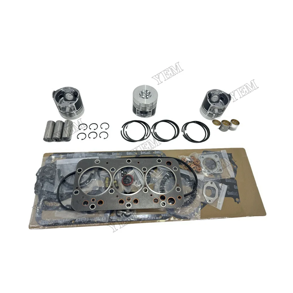 D3200 Overhaul Kit With Piston Rings Full Gasket Sets Fits for Kubota Replacement Standard Size Engine Parts 6