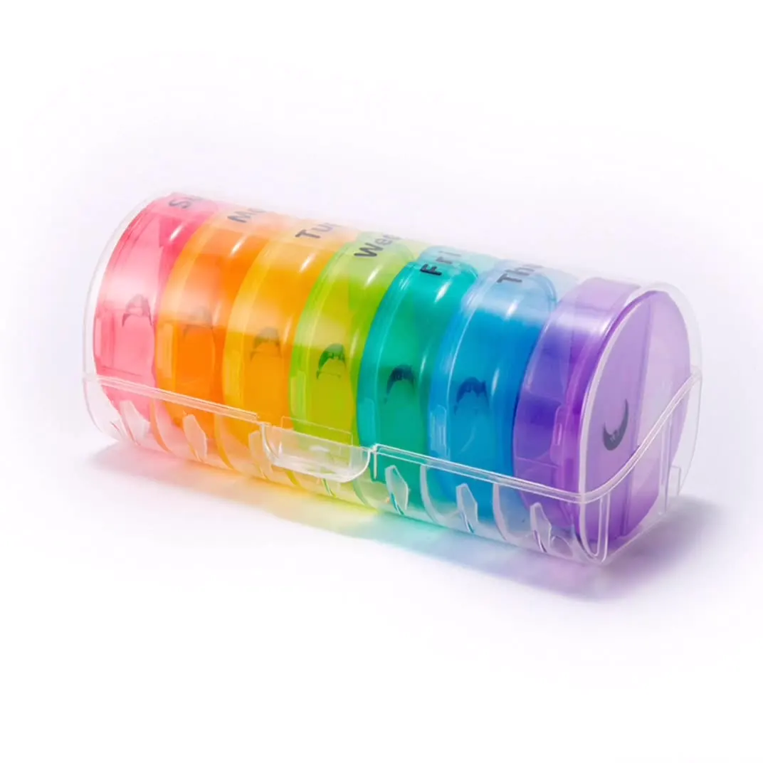 Популярный Лидер продаж органайзер для лекарств 7 дней высокое качество 2 раза в день еженедельный таблеток контейнер